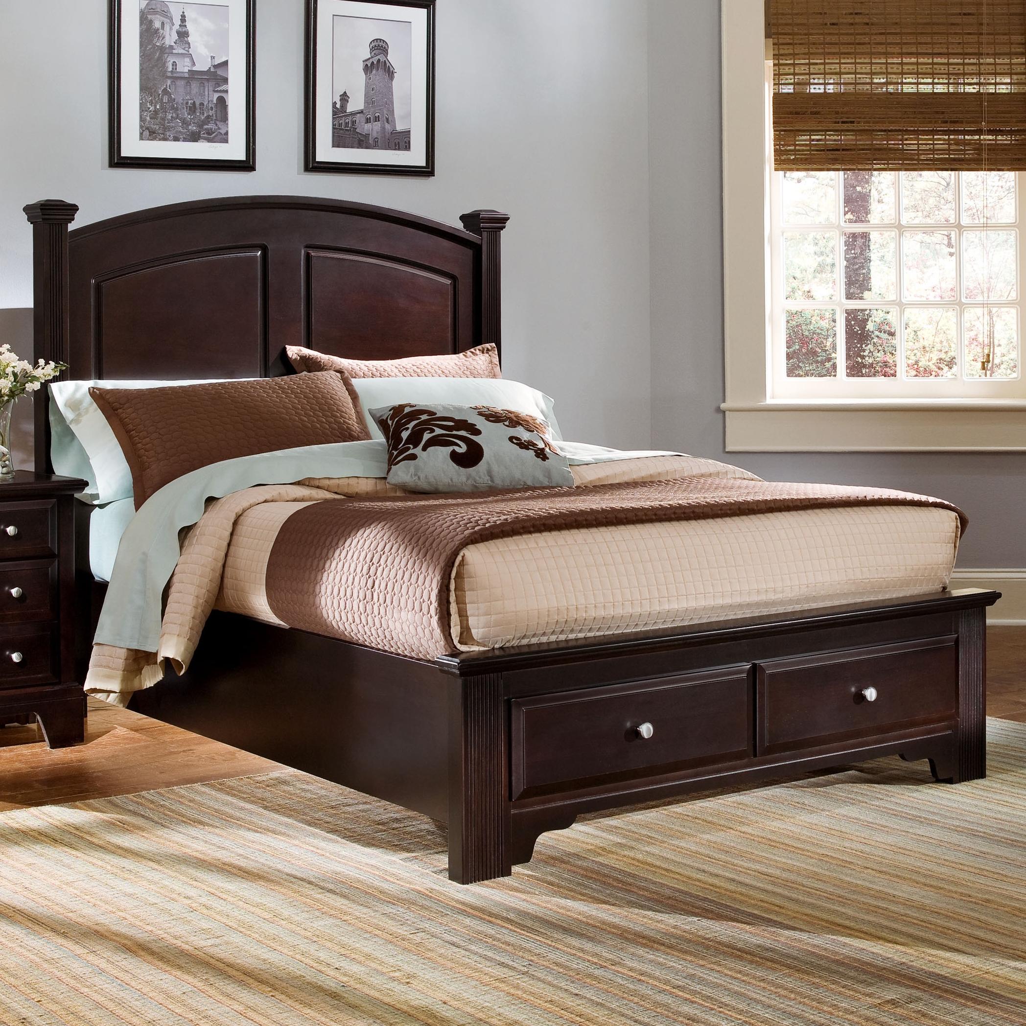 Vaughan Bassett Hamilton King Panel Storage Bed Belfort Furniture